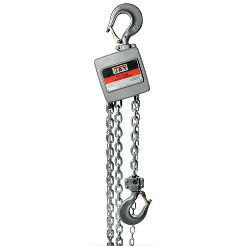 JET 133122 AL100 Series 1/2 Ton Capacity Hand Chain Hoist with 15 ft. of Lift image number 0