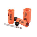 Hole Saws | Klein Tools 32905 Electrician's Hole Saw Kit with Arbor image number 6