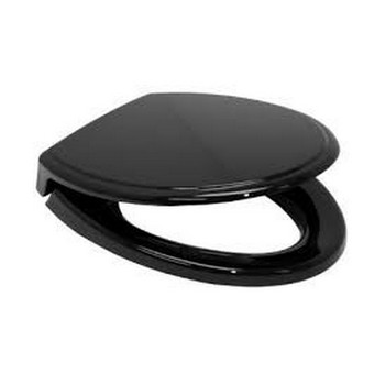 TOTO SS154#51 SoftClose Traditional Elongated Plastic Closed Front Toilet Seat & Cover (Ebony)