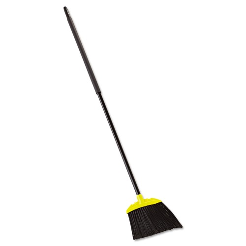 Rubbermaid Commercial FG638906BLA 46 in. Handle Jumbo Smooth Sweep Angled Broom - Black/Yellow image number 0