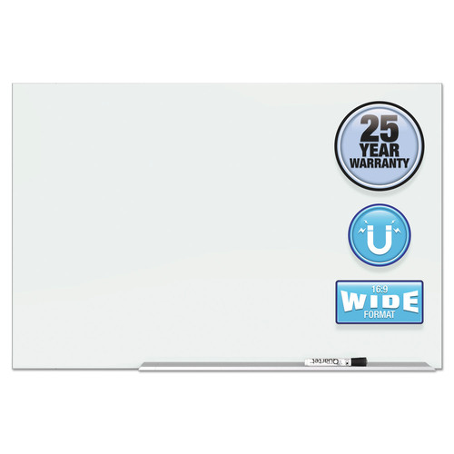 New Arrivals | Quartet G5028E 50 in. x 28 in. Element Framed Magnetix Glass Dry-Erase Board - Aluminum Frame image number 0