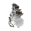 Quipall 6-1-SIL 1 HP 6.3 Gallon Oil-Free Wheelbarrow Air Compressor image number 3