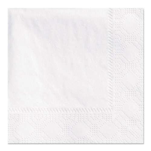  | Hoffmaster 180300 2-Ply 9-1/2 in. x 9-1/2 in. Regal Embossed Beverage Napkins - White (1000-Piece/Carton) image number 0