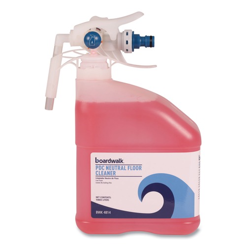 Cleaning Supplies | Boardwalk BWK 4814EA 3 Liter PDC Neutral Liquid Floor Cleaner - Tangy Fruit image number 0