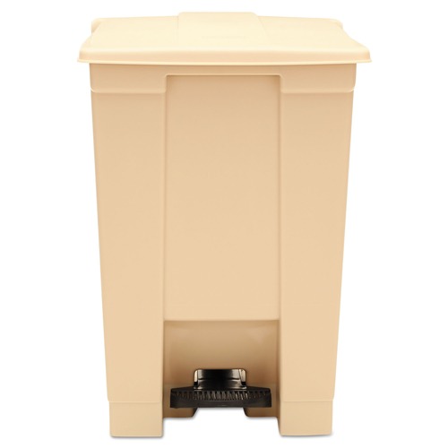 Waste Cans | Rubbermaid Commercial FG614400BEIG 12 gal. Plastic, Square, Indoor Utility Step-On Waste Container - Beige image number 0