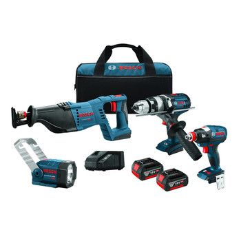 Bosch CLPK414-181 18V Lithium-Ion 4-Tool Combo Kit Bosch CLPK414-181 18V Lithium-Ion 4-Tool Combo Kit