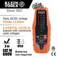 Klein Tools ET60 12V - 600V AC/DC Low Voltage Tester - No Batteries Needed image number 5