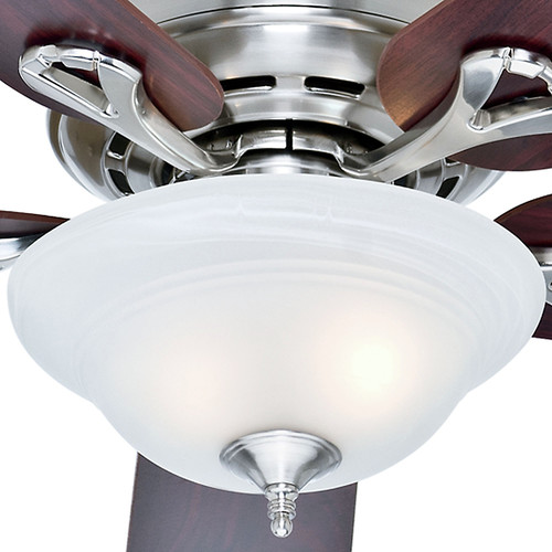 Hunter 53047 52 In Kensington Brushed Nickel Ceiling Fan With