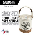 Cases and Bags | Klein Tools 5104MINI Leather-Bottom Mini Tool Bucket image number 1