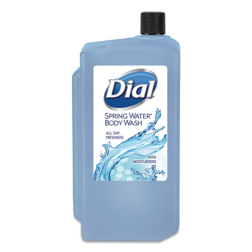 New Arrivals | Dial Professional 4031 Body Wash Refill For 1l Liquid Dispenser, Spring Water, 1 L, 8/carton image number 0