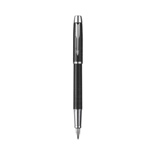 New Arrivals | Parker 1931658 IM Premium Fine 0.7 mm, Roller Ball Pen - Black Ink, Black/Chrome Barrel image number 0