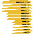 Dewalt DW4892 12-Piece Reciprocating Saw Blade Set with Telescoping Case image number 1