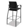 HON HICS7.F.E.IM.CU10.T Ignition 300 lbs. Capacity Fixed Arm 4-Way Stretch Mesh Back Cafe Height Stool - Black image number 4