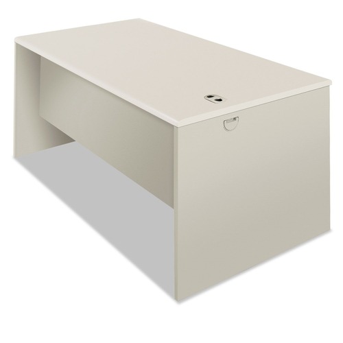 HON H38932.B9.Q 38000 Series 60 in. x 30 in. x 30 in. Desk Shell - Light Gray/Silver image number 0