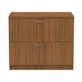 Alera ALEVA513622WA Valencia Series 34 in. x 22-3/4 in. x 29-1/2 in. Two-Drawer Lateral File - Modern Walnut image number 0