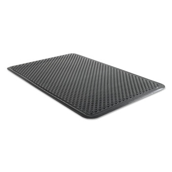 ES Robbins 184552 Feel Good 24 in. x 36 in. PVC Anti-Fatigue Floor Mat - Black