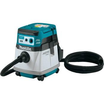 Makita XCV25ZUX 36V (18V X2) LXT Brushless Lithium-Ion Cordless AWS 4 Gallon HEPA Filter Dry Dust Extractor/Vacuum (Tool Only)
