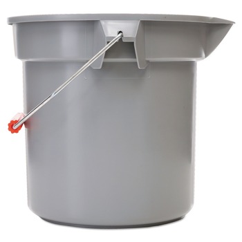 CLEANING TOOLS | Rubbermaid Commercial FG261400GRAY 14 Quart Round Utility Bucket (Gray)