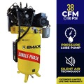 EMAX ES10V080V1 Industrial 10 HP 80 Gallon Oil-Lube Stationary Air Compressor image number 1