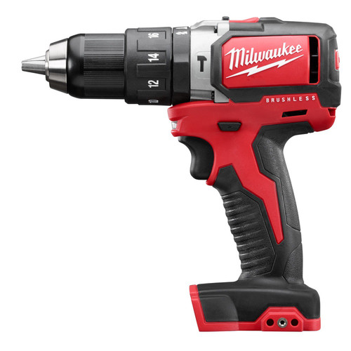 Factory Reconditioned Milwaukee 2702 80 M18 Lithium Ion Brushless Compact 1 2 In Cordless Hammer Drill Driver Tool Only Tyler Tool