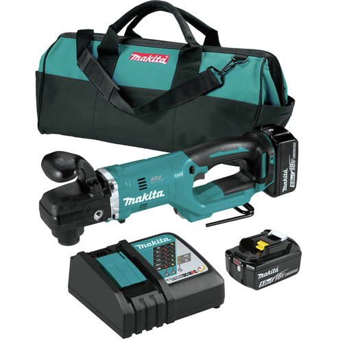 Makita XAD06T 18V LXT Brushless Lithium-Ion 7/16 in. Cordless Hex Right Angle Drill Kit with 2 Batteries (5 Ah) image number 0