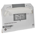 Georgia Pacific Professional 47046 14.5 in. x 17 in. Safe-T-Gard 1/2-Fold Toilet Seat Covers - White (20 Packs/Carton, 250/Pack ) image number 3