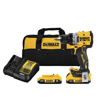Dewalt DCD800D2 20V MAX XR Brushless Lithium-Ion 1/2 in. Cordless Drill Driver Kit with 2 Batteries (2 Ah)