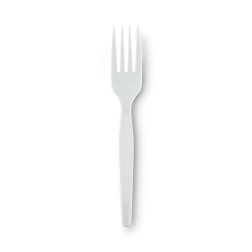 Dixie FM217 Heavy Mediumweight Plastic Forks - White (1000-Piece/Carton) image number 0