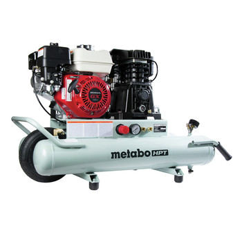 Factory Reconditioned Metabo HPT EC2610EM 5.5 HP 8 Gallon Oil-Lube Wheelbarrow Air Compressor