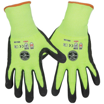 Klein Tools 60186 Cut Level 4 Touchscreen Work Gloves - Large (2-Pair)