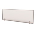 Office Furniture Accessories | Linea Italia LITTR721 Trento Line 47.13 in. x 1.75 in. x 15.5 in. Polycarbonate Dividing Panel - Translucent image number 1