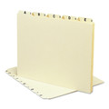New Arrivals | Smead 50176 Alphabetic Top Tab Indexed File Guide Set, 1/5-Cut Top Tab, A To Z, 8.5 X 11, Manila, 25/set image number 2