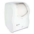 San Jamar T1470WHCL Smart System iQ Sensor 16.5 in. x 9.75 in. x 12 in. Cordless Towel Dispenser - White/Clear (Tool Only) image number 2