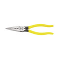 Pliers | Klein Tools D203-8N 8 in. Needle Nose Side Cutter Pliers with Stripping image number 0