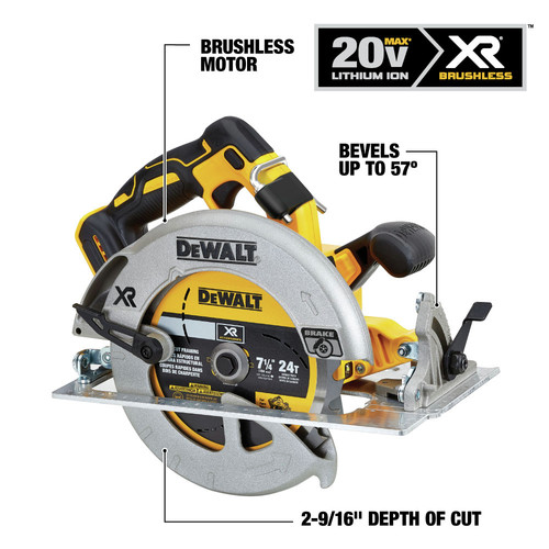 Dewalt Dcs570b 20v Max Li Ion 7 1 4 In Cordless Circular Saw Tool Only Tyler Tool