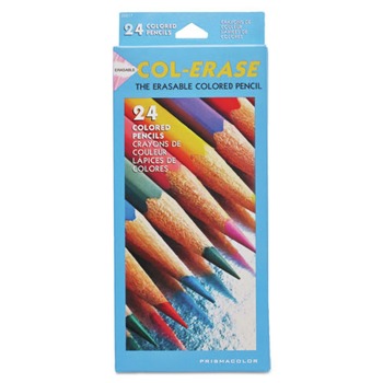 Prismacolor 20517 Col-Erase 0.7 mm 2B Colored Pencils - Assorted Colors (24/Pack)