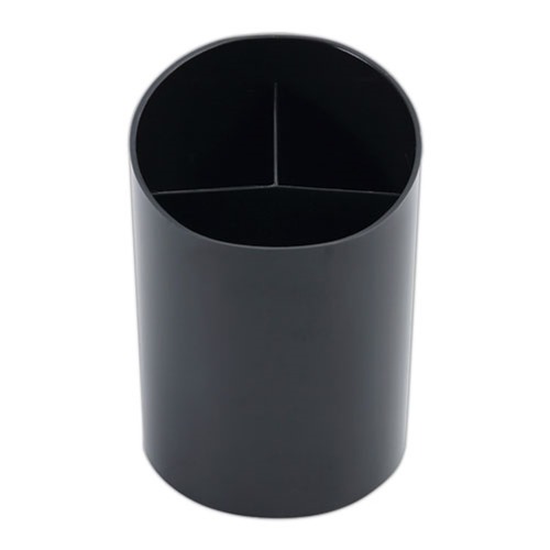 New Arrivals | Universal UNV08108 Recycled Plastic 4-1/4 in. x 5-3/4 in. Big Pencil Cup - Black image number 0