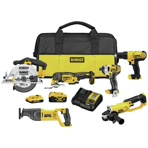 Dewalt Dck661d1m1 20v Max Lithium Ion Cordless 6 Tool Combo Kit 2 Ah 4 Ah Tyler Tool