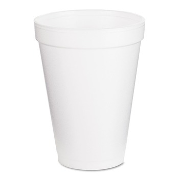 Dart 12J12 12 oz. Foam Drink Cups - White (25/Pack)