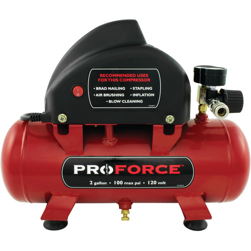 ProForce VPF0000201 0 HP 2 Gallon Oil-Free Mini Air Compressor image number 0