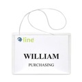 C-Line 96043 4 in. x 3 in. Top Load, Elastic Cord, Name Badge Kits - Clear (50/Box) image number 2
