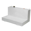 JOBOX 480000 103 Gallon L-Shaped Steel Liquid Transfer Tank - White image number 1