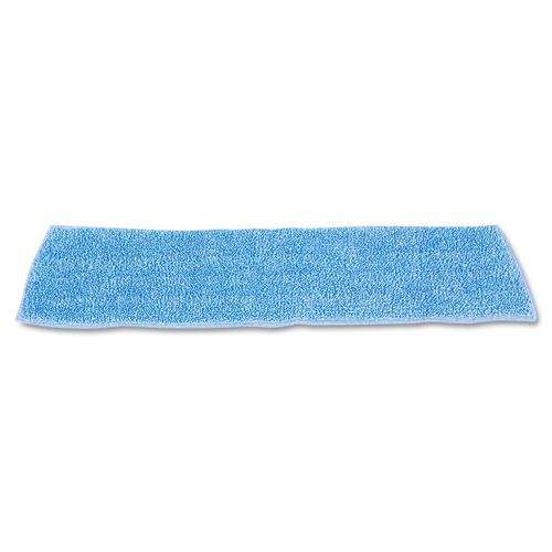 Rubbermaid Commercial FGQ40900BL00 Economy 18 in. Microfiber Wet Mopping Pads - Blue (12-Piece/Carton) image number 0