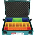 Storage Systems | Makita P-83652 MAKPAC Interlocking Case Insert Tray with Colored Compartments and Foam Lid image number 5