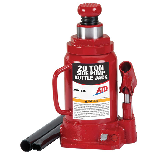 Hydraulic Jacks | ATD 7386W 20 Ton Hydraulic Side Pump Bottle Jack image number 0