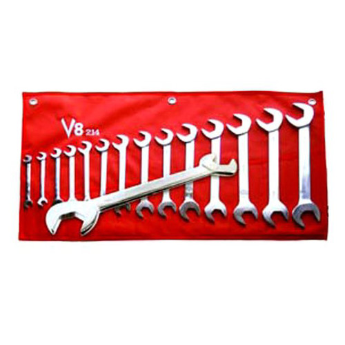 Angled Wrenches | V8 Tools 214 14-Piece SAE Angle Wrench Set image number 0