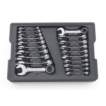 SOCKETS AND RATCHETS | GearWrench 81903 20-Piece SAE/Metric Stubby Combination Non-Ratcheting Wrench Set