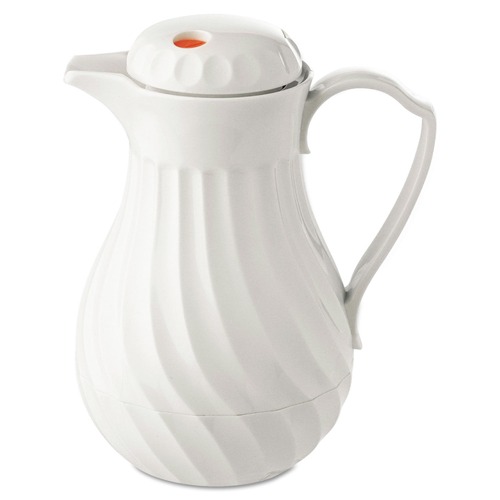 Just Launched | Hormel 4022 Poly Lined Carafe, Swirl Design, 40oz Capacity, White image number 0