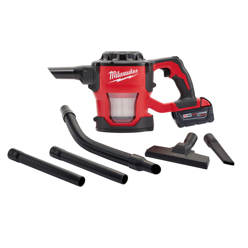 Milwaukee 088220 M18 18V Cordless LithiumIon Compact Vacuum