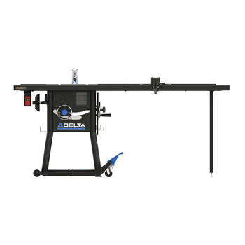 Delta 36-5152T2 15 Amp 52 in. Contractor Table Saw with Cast Extensions